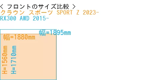 #クラウン スポーツ SPORT Z 2023- + RX300 AWD 2015-